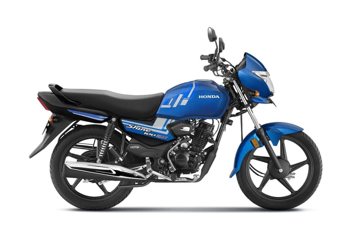 Honda Shine 100 DX blue colour